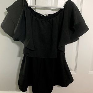 Fav lux fashion off the shoulder romper